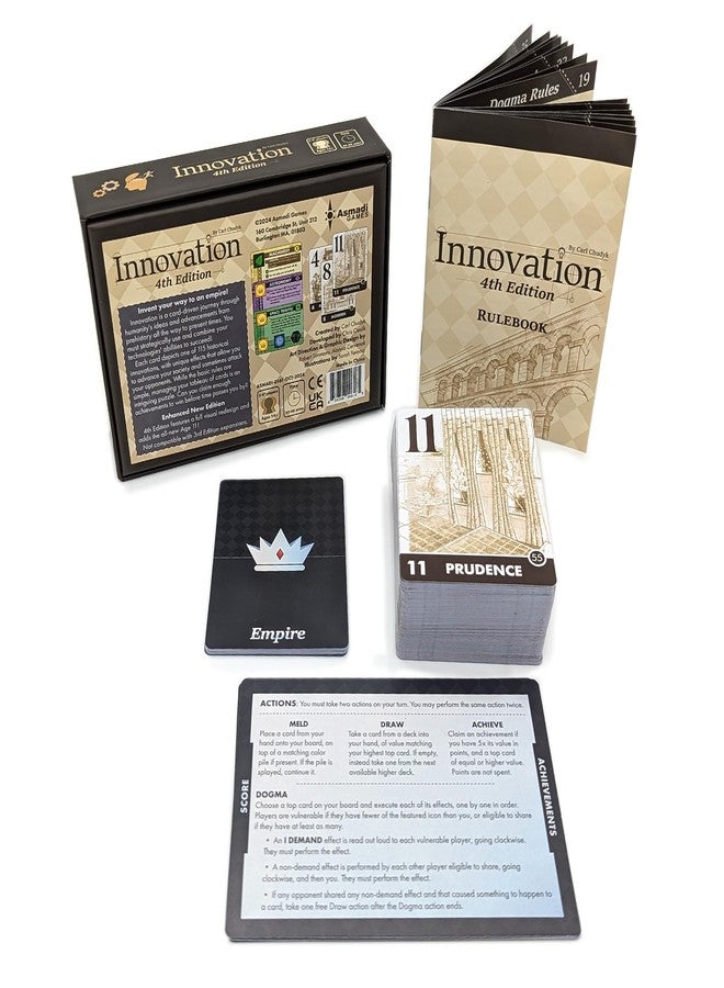 Asmadi Games Innovation 4th Edition - Strategy Card Game, Invent an Empire, Tableau Building, Ages 14+, 2-4 Players - Image 2